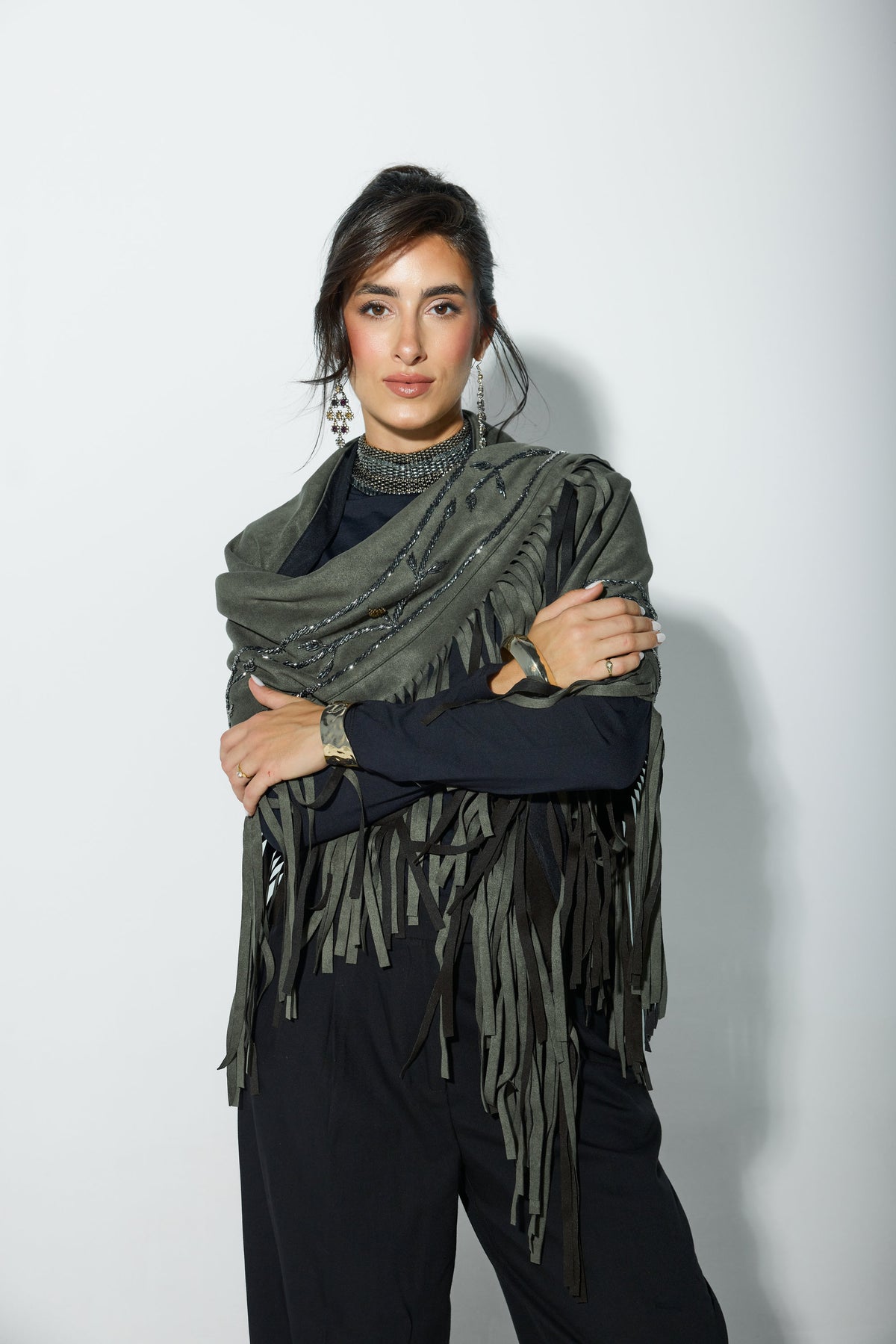 SAGE SCARF -Olive
