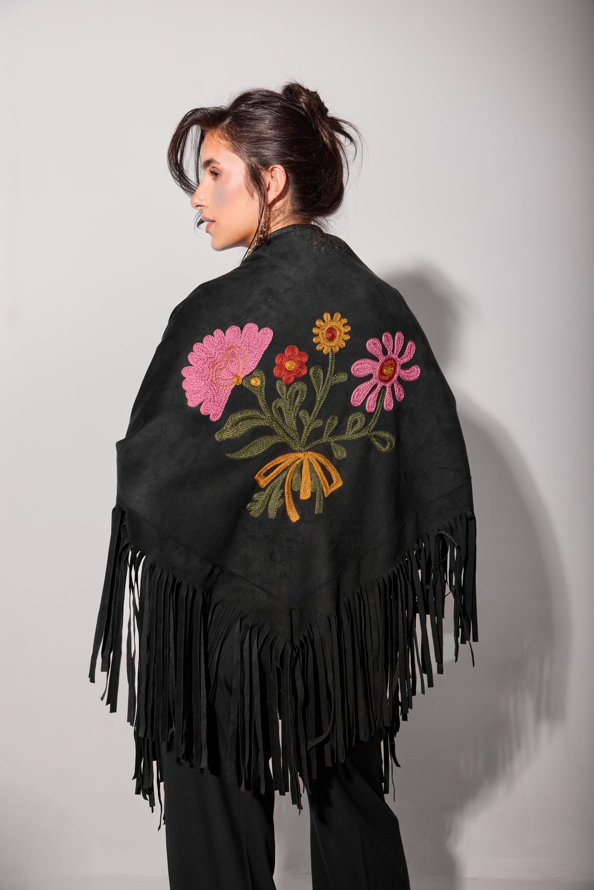 Petal SCARF -Black