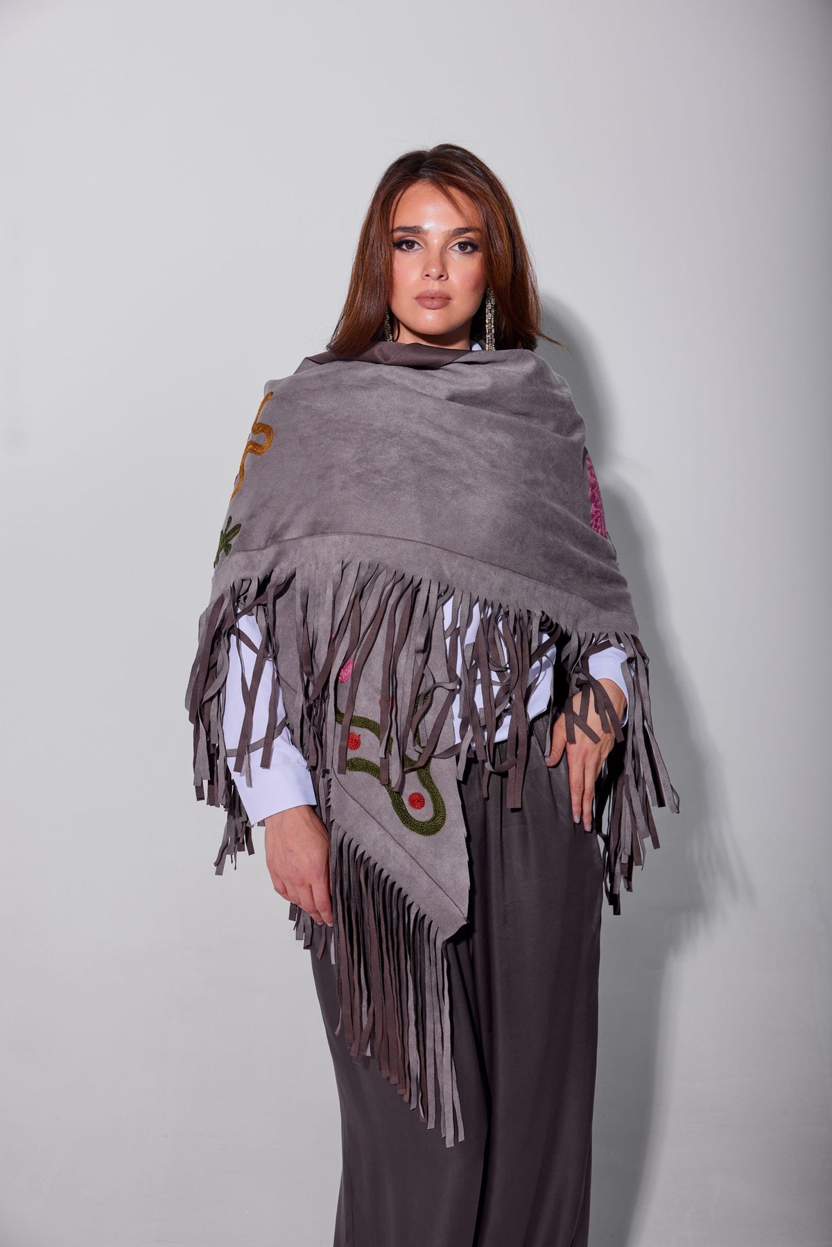 Petal SCARF -Gray