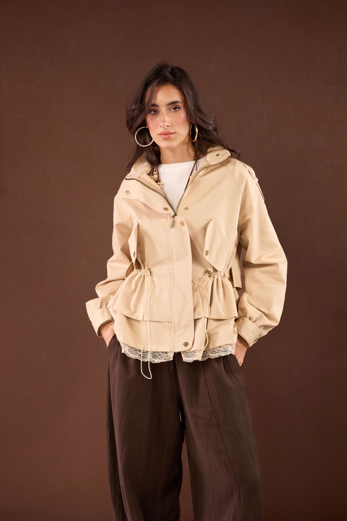 Rustle JACKET -Beige
