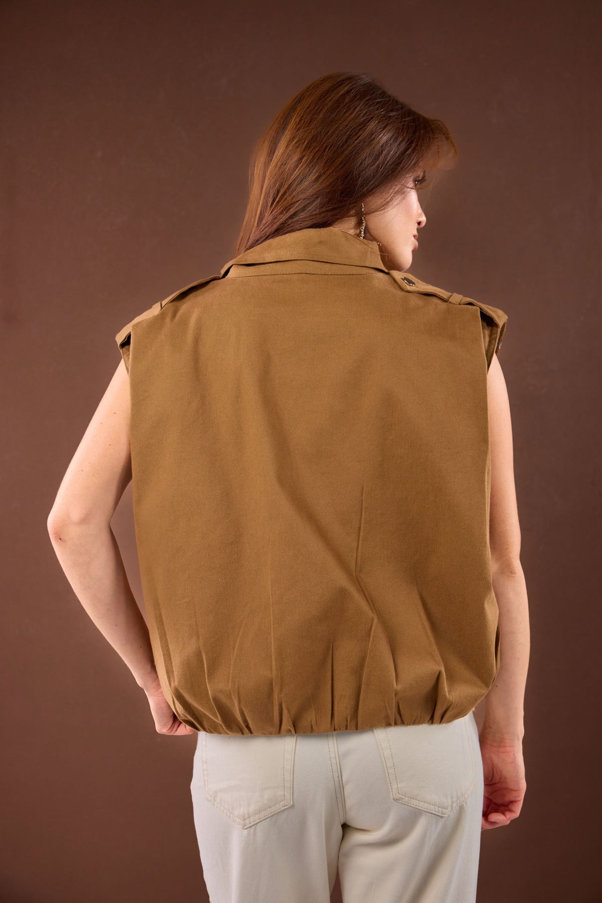 FLEUR JACKET -Brown