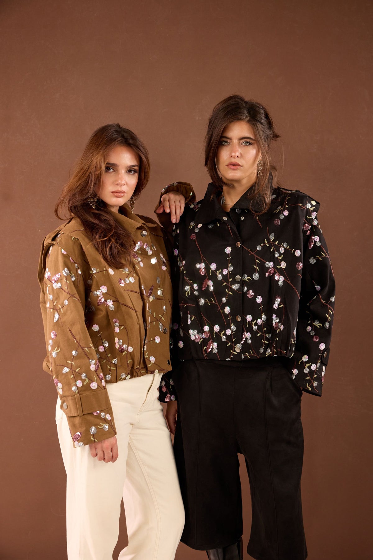 FLEUR JACKET -Brown