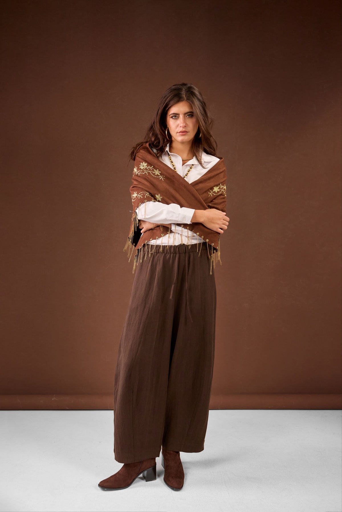 Hazel SCARF -Brown