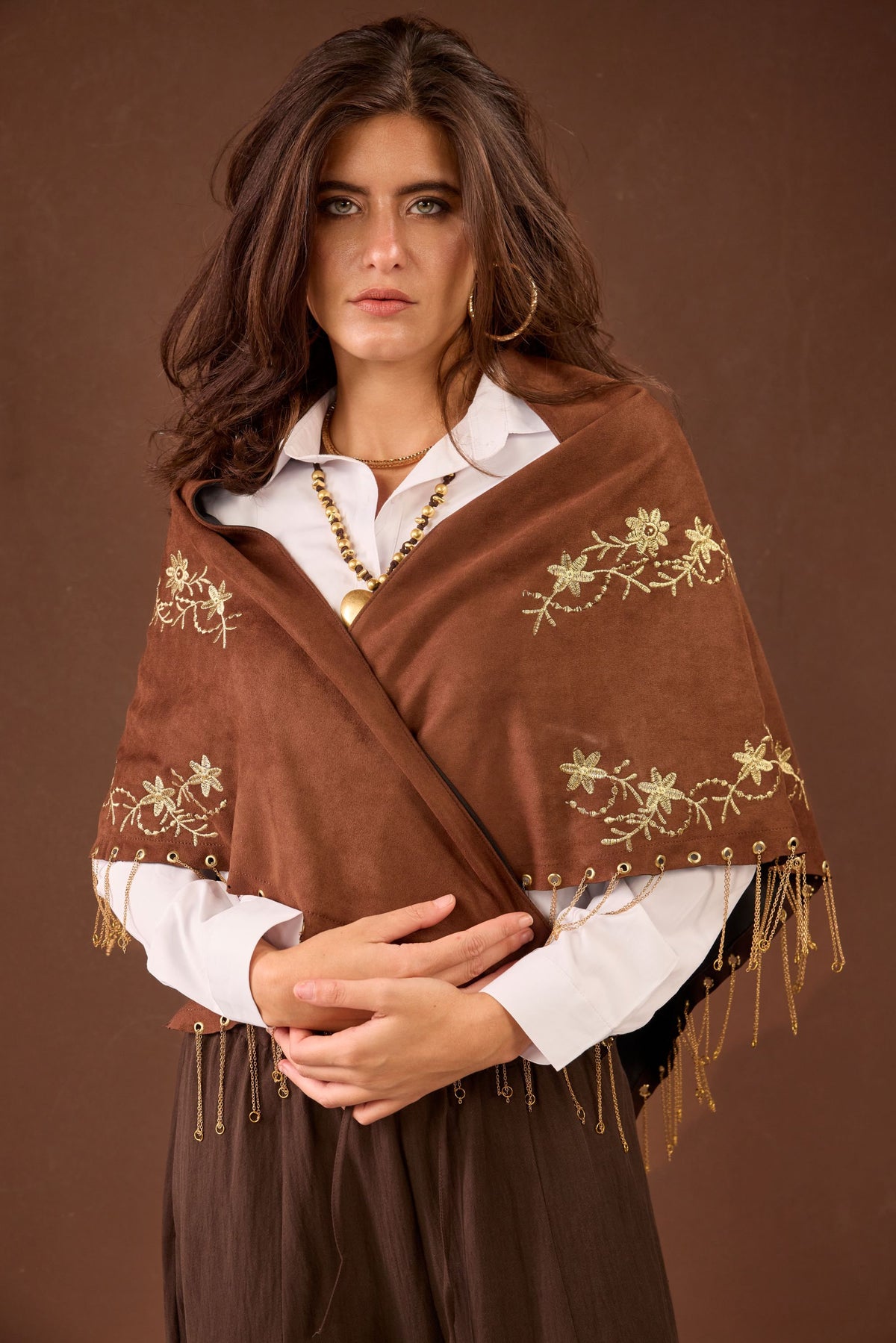 Hazel SCARF -Brown