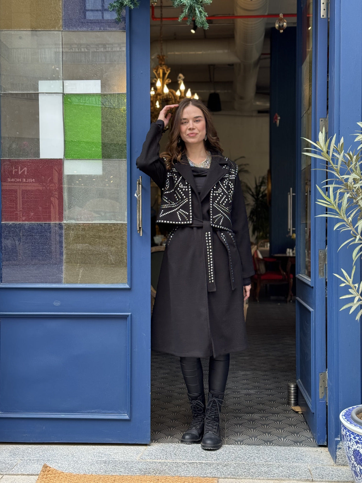 Charisma black coat&vest