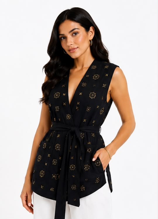 Kinda Vest in Black
