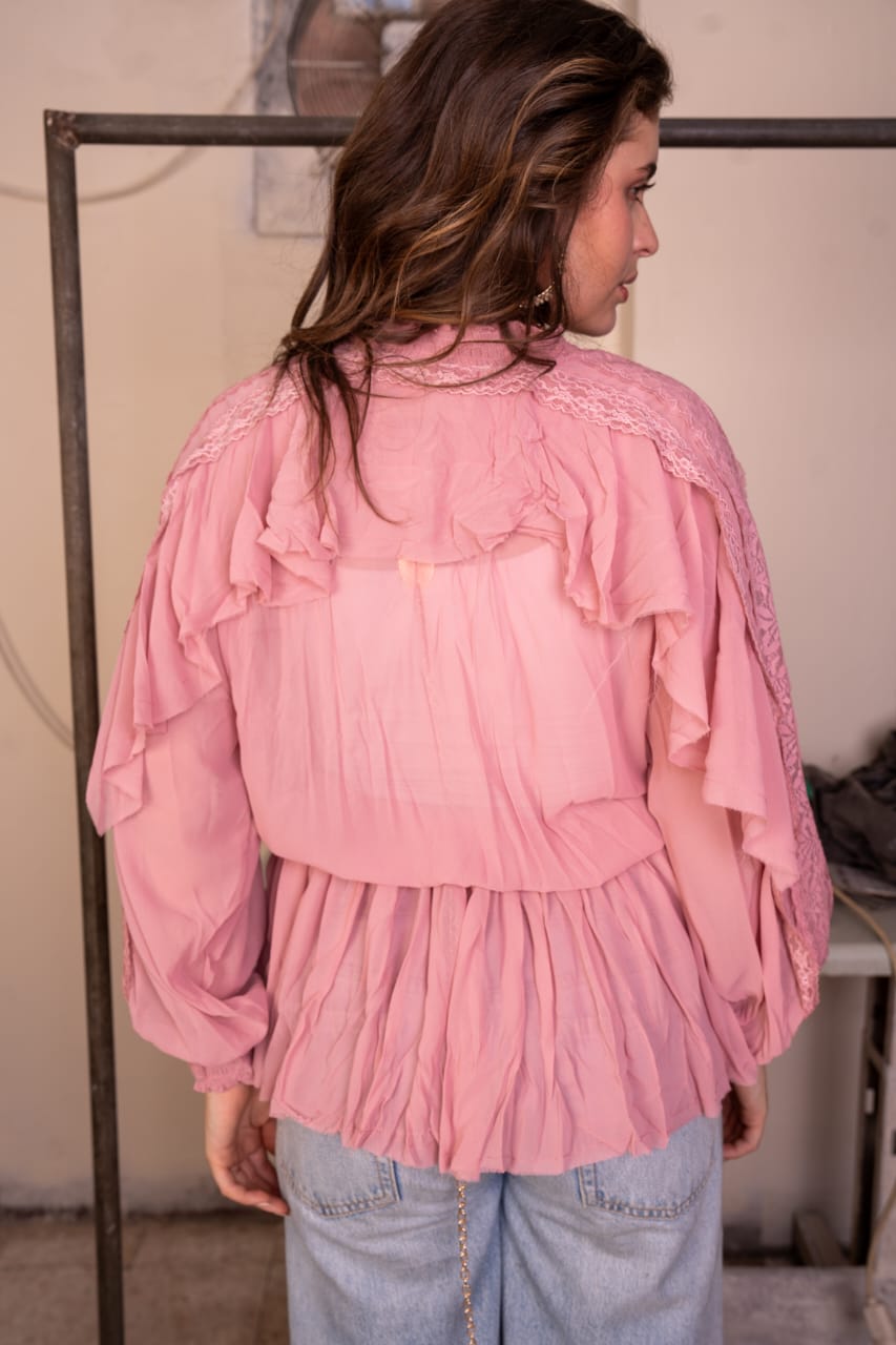 Elena chiffon top
