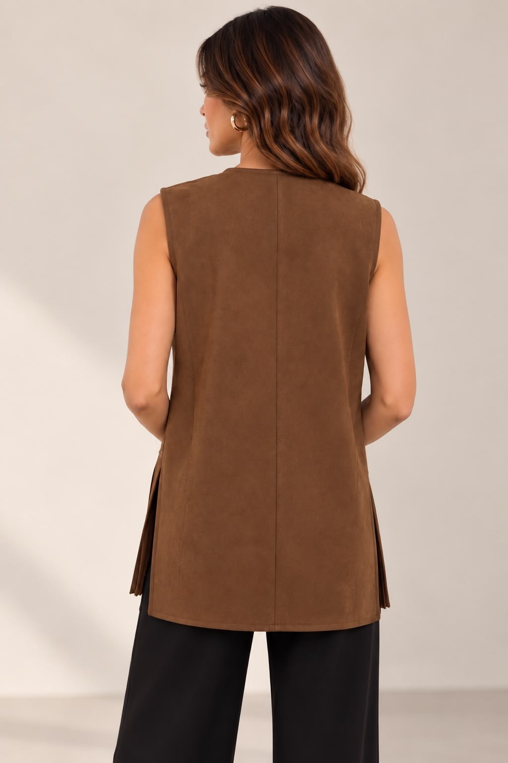 Tera vest Brown