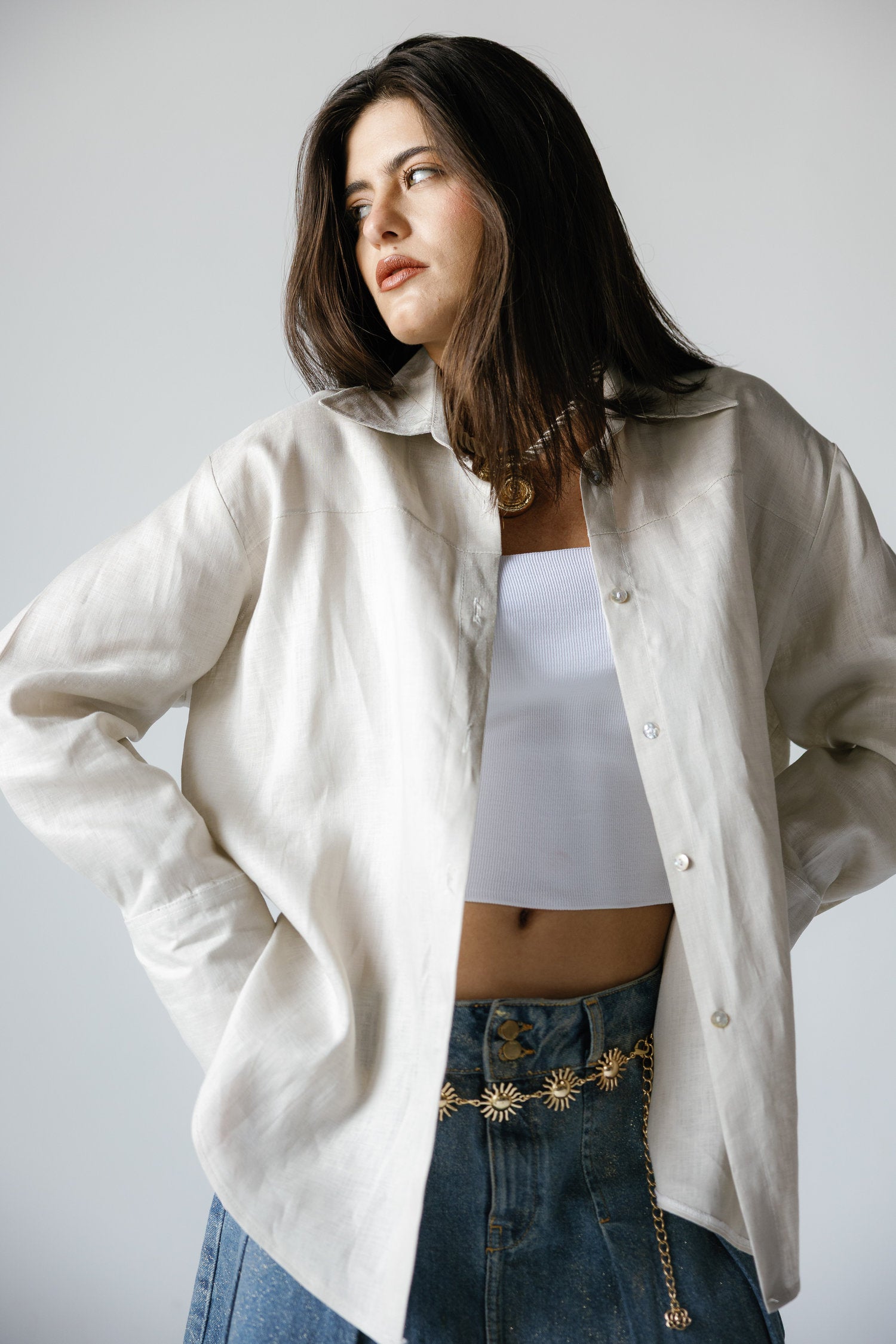 Soul in Beige Shirt